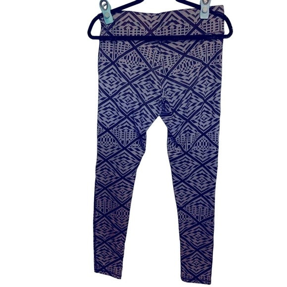 Victoria’s Secret Leggings Jeggings jJoggerssize large long Black and Gray Print - Picture 1 of 8